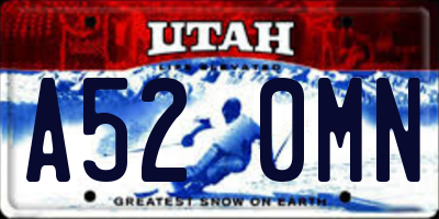 UT license plate A520MN