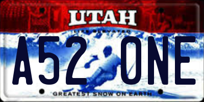 UT license plate A520NE
