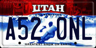 UT license plate A520NL