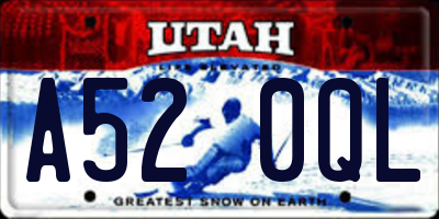 UT license plate A520QL