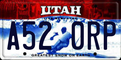 UT license plate A520RP