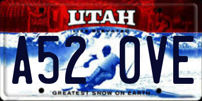 UT license plate A520VE