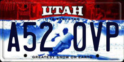 UT license plate A520VP