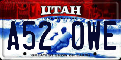 UT license plate A520WE