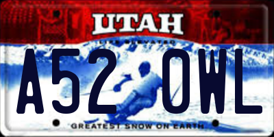 UT license plate A520WL