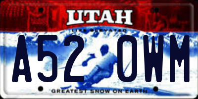 UT license plate A520WM