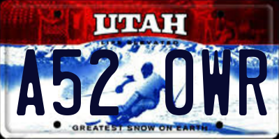 UT license plate A520WR