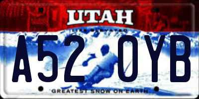 UT license plate A520YB