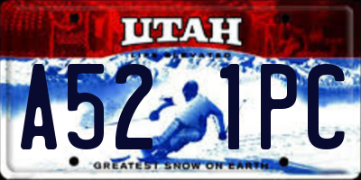 UT license plate A521PC
