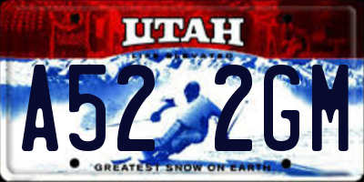 UT license plate A522GM