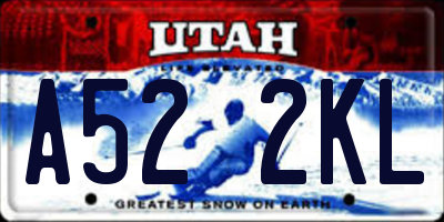 UT license plate A522KL