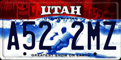 UT license plate A522MZ