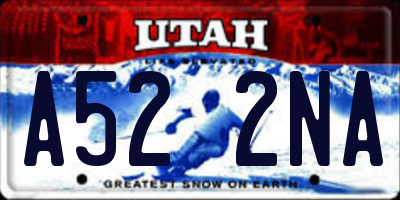 UT license plate A522NA