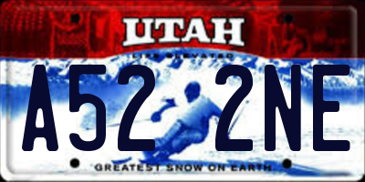 UT license plate A522NE