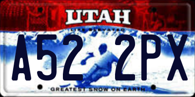 UT license plate A522PX