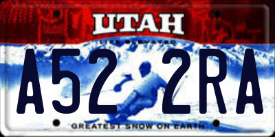 UT license plate A522RA