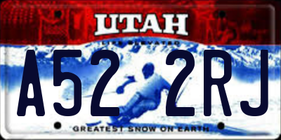 UT license plate A522RJ