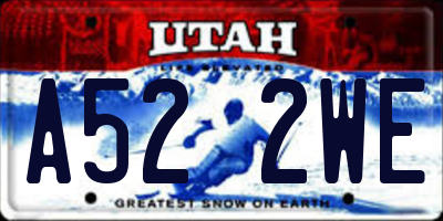 UT license plate A522WE