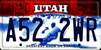 UT license plate A522WR