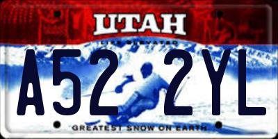 UT license plate A522YL