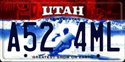 UT license plate A524ML