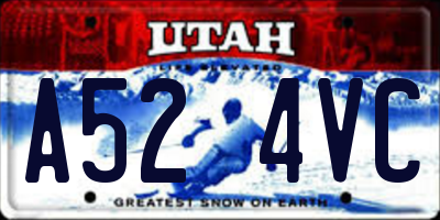 UT license plate A524VC