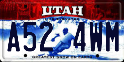 UT license plate A524WM
