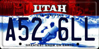 UT license plate A526LL
