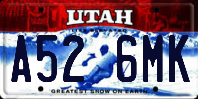 UT license plate A526MK