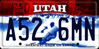 UT license plate A526MN