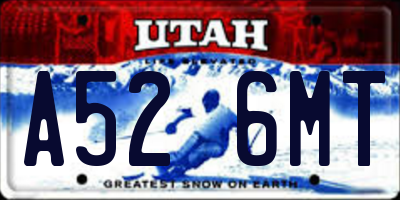 UT license plate A526MT