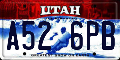 UT license plate A526PB