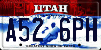 UT license plate A526PH