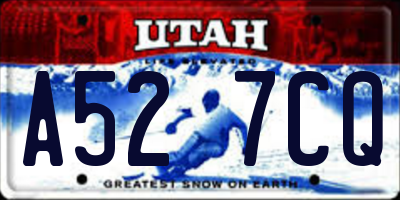 UT license plate A527CQ