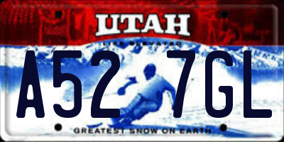UT license plate A527GL