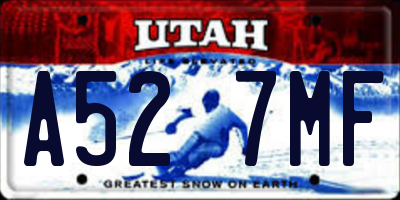 UT license plate A527MF