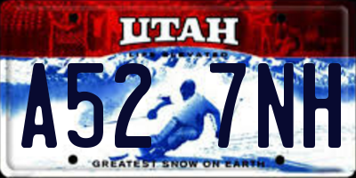 UT license plate A527NH