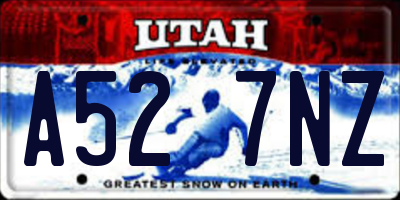 UT license plate A527NZ