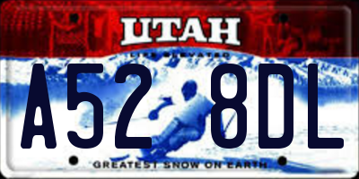 UT license plate A528DL