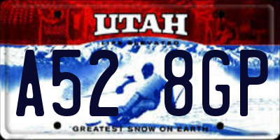 UT license plate A528GP