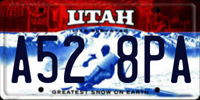 UT license plate A528PA