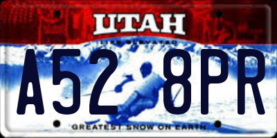 UT license plate A528PR