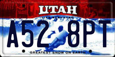 UT license plate A528PT