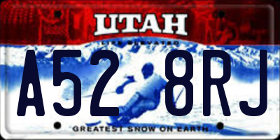 UT license plate A528RJ