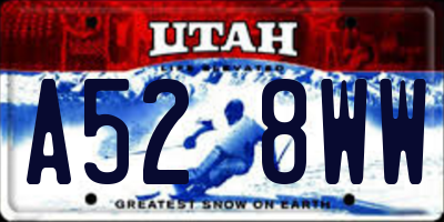 UT license plate A528WW