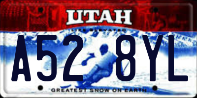 UT license plate A528YL