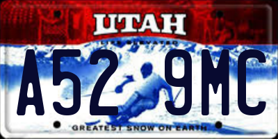 UT license plate A529MC