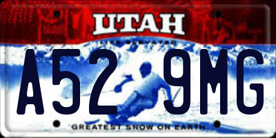 UT license plate A529MG