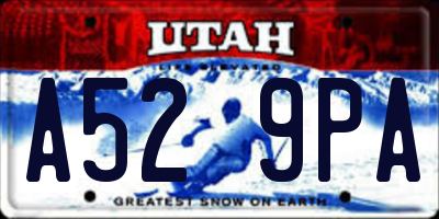 UT license plate A529PA