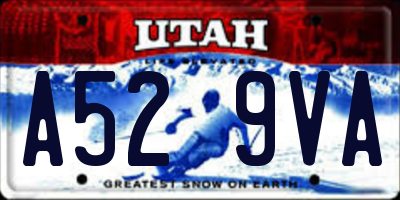 UT license plate A529VA